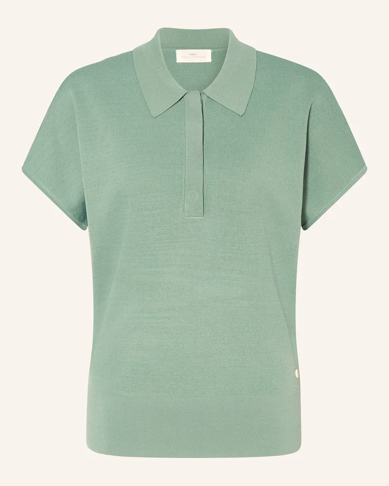 Fynch-Hatton Piqué-Poloshirt Hellgrün