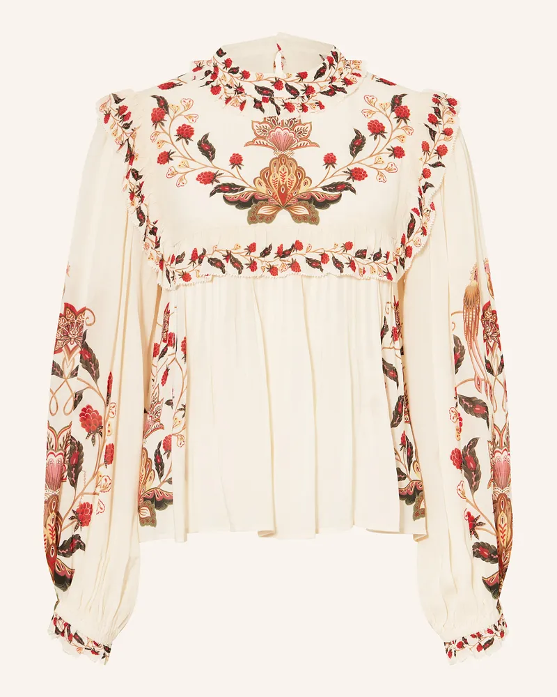 FARM Rio Blusenshirt BERRY GARDEN mit Rüschen Creme