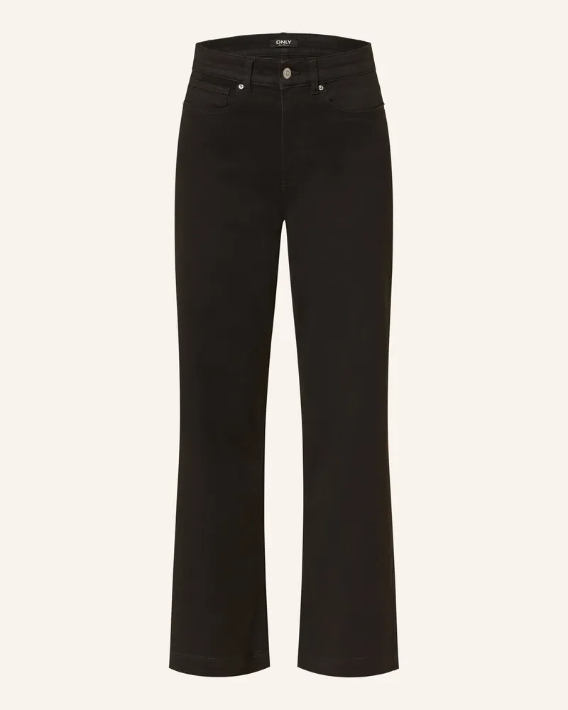 only Wide Leg Jeans Black