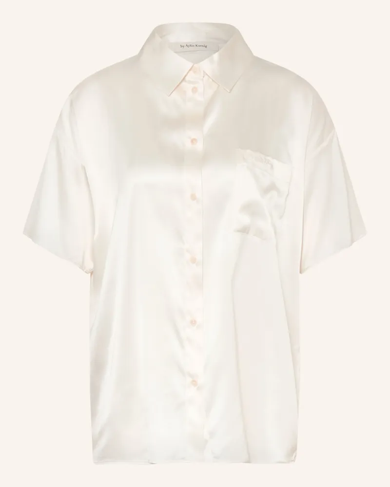 by Aylin Koenig Hemdbluse Abby Aus Seide weiss Weiss