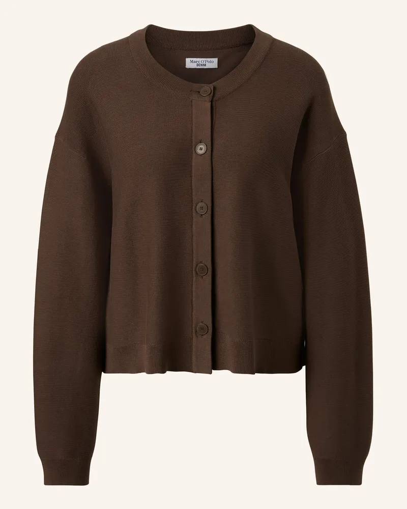 Marc O'Polo Cardigan braun Dunkelbraun