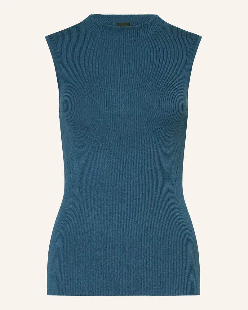 HUGO BOSS Stricktop Feskies gruen Dunkelblau