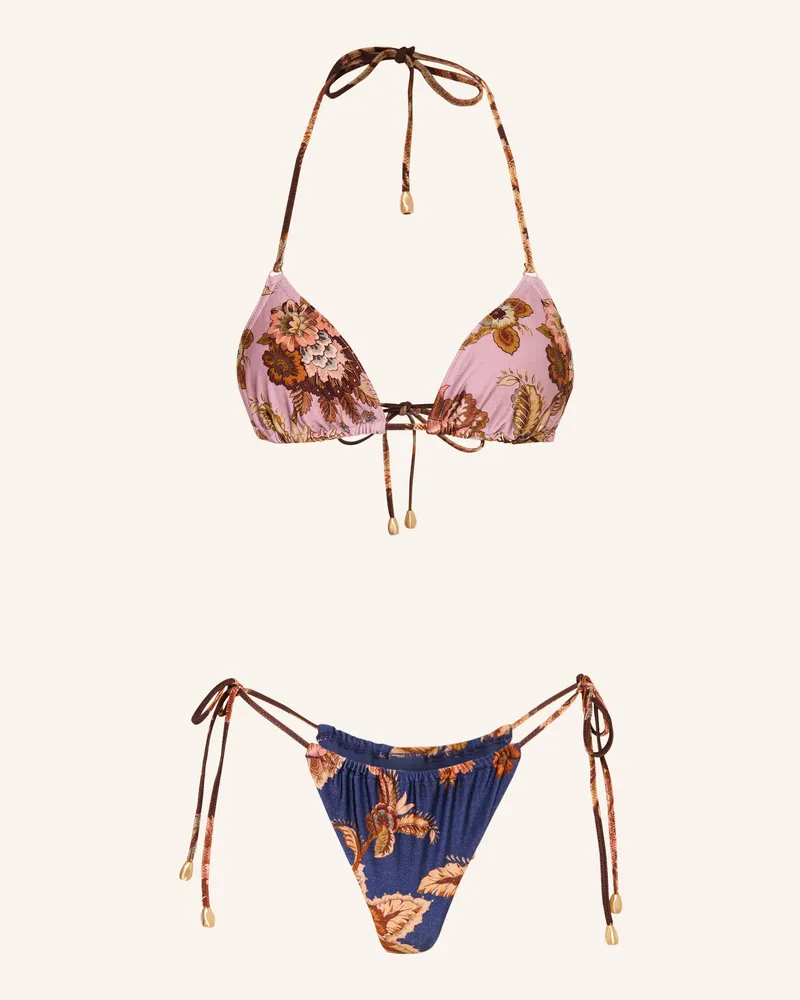 Zimmermann Triangel-Bikini Aster blau Dunkelblau