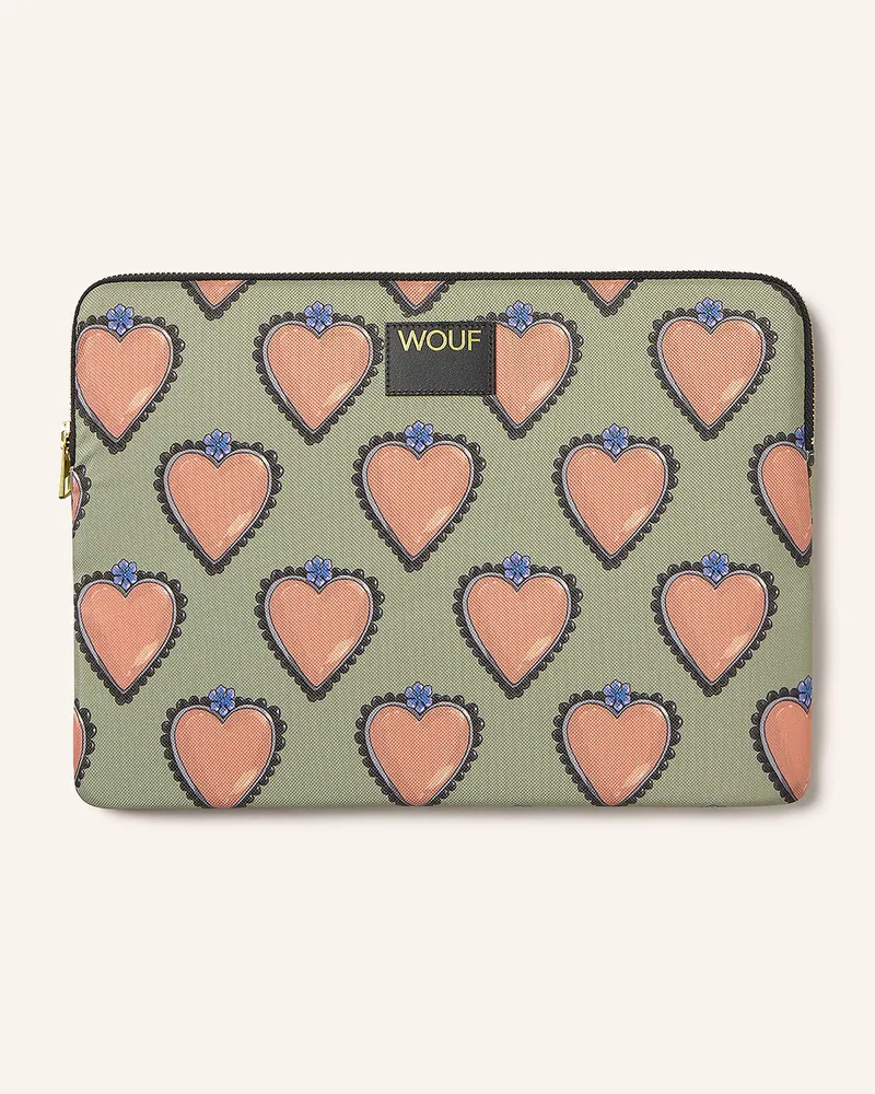 WOUF Laptop-Hülle Roar rosa Hellgrün