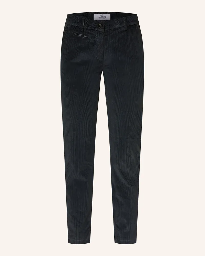 Mason's Marlenehose NEW YORK aus Cord Schwarz