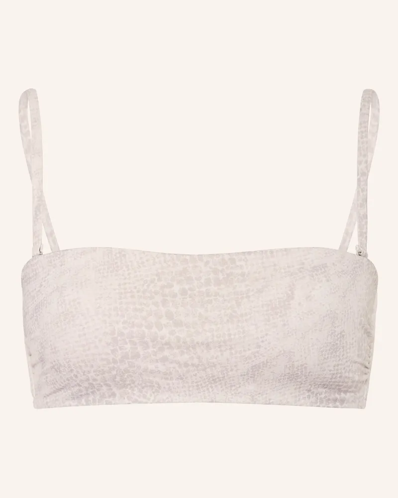 Calvin Klein Bandeau-Bikini-Top beige Grau