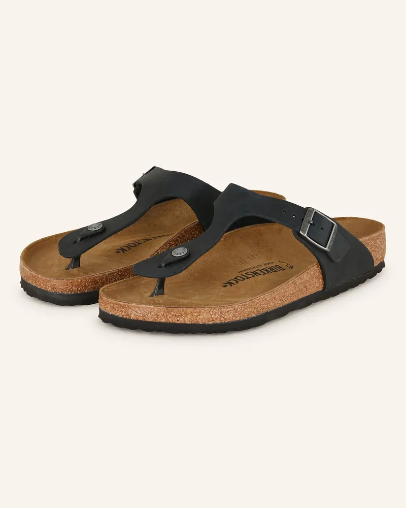 Birkenstock Zehentrenner GIZEH BIG BUCKLE Schwarz