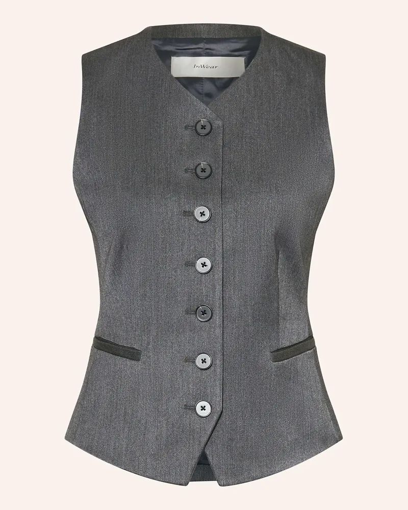 InWear Blazerweste BRUNILDAIW Dunkelgrau