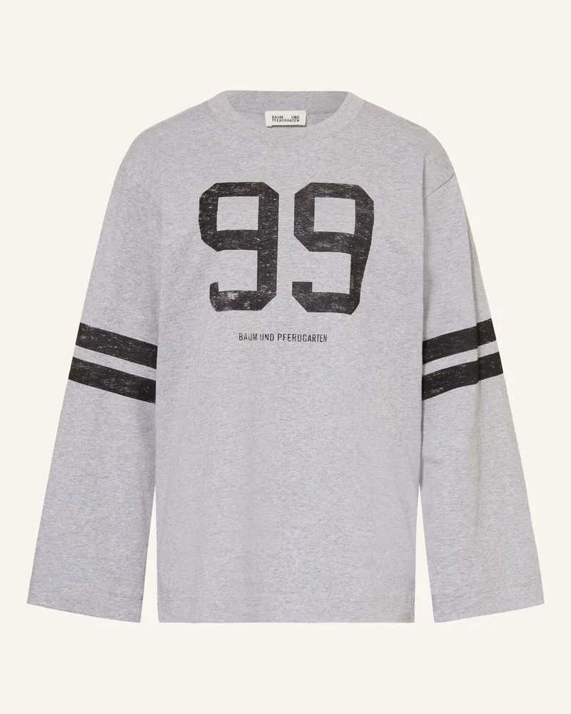 Baum und Pferdgarten Sweatshirt Jeevana grau Grau