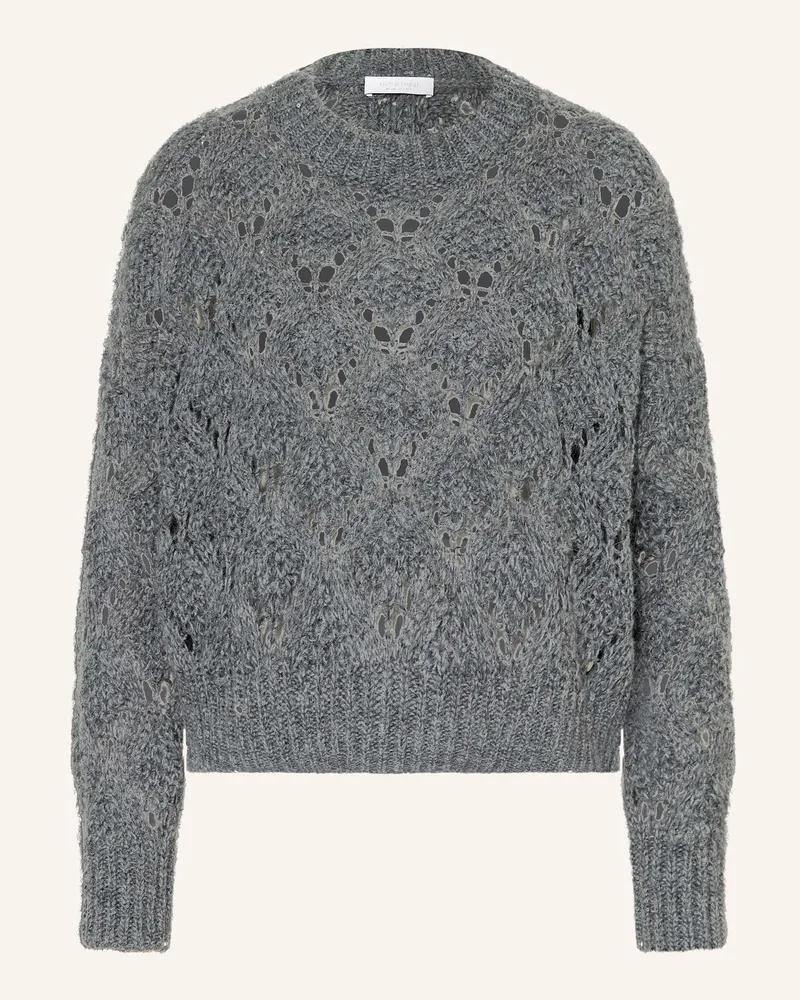Rich&Royal Pullover mit Pailletten Dunkelgrau