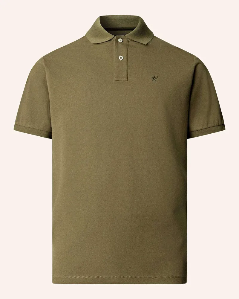 Hackett Poloshirt Slim Fit Logo gruen Oliv