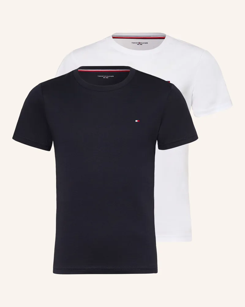 Tommy Hilfiger 2er-Pack T-Shirts blau Dunkelblau