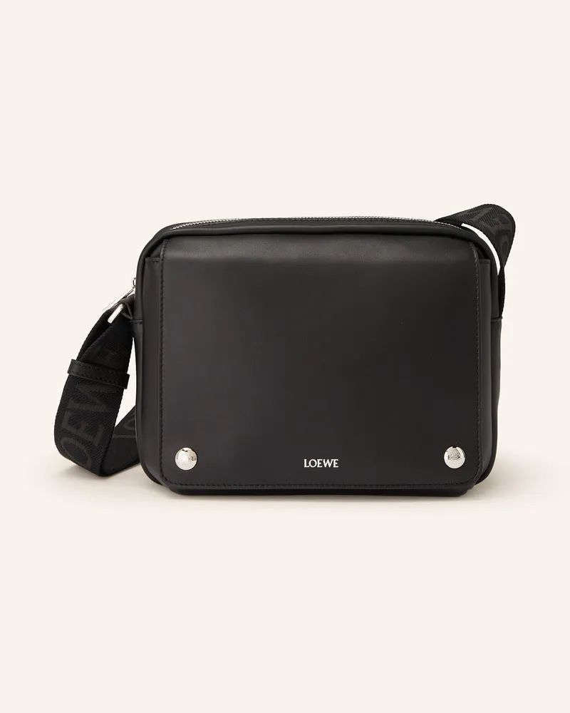 Loewe Umhängetasche PEBBLE MESSENGER MEDIUM Schwarz