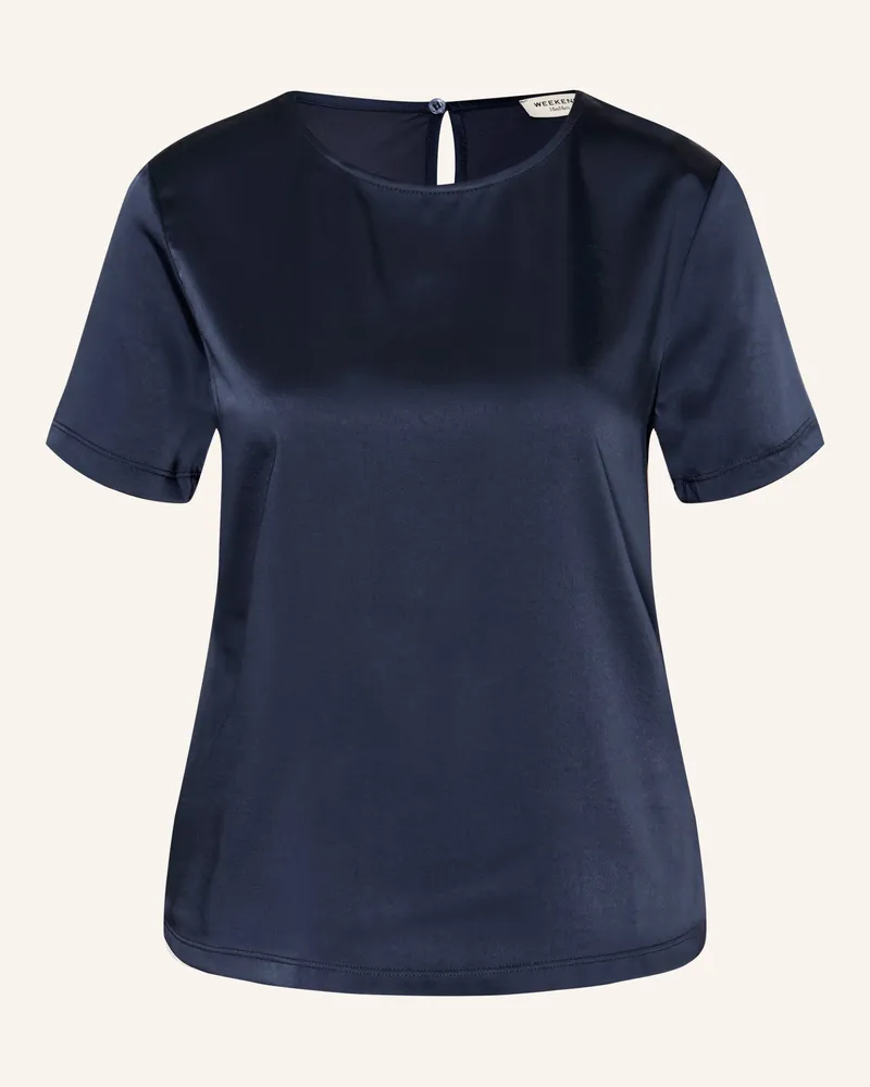 Max Mara Blusenshirt Girlbert Im Materialmix blau Dunkelblau