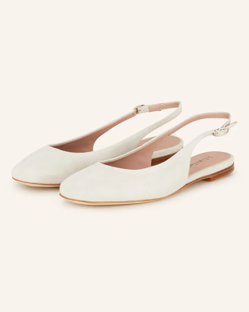 lilienfels Slingballerinas grau Ecru