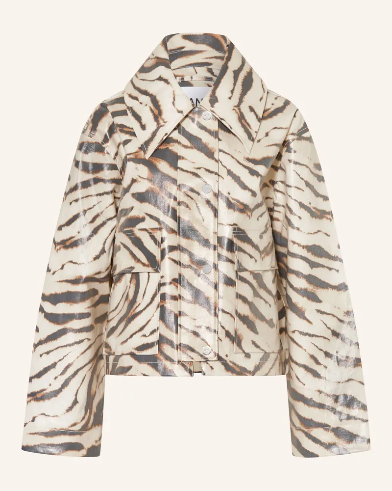 Ganni Jacke beige Ecru
