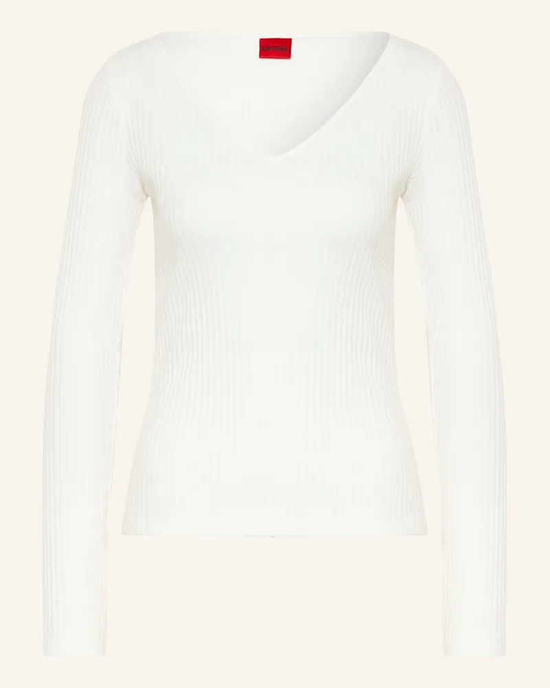 HUGO BOSS Longsleeve Dumille weiss Weiss