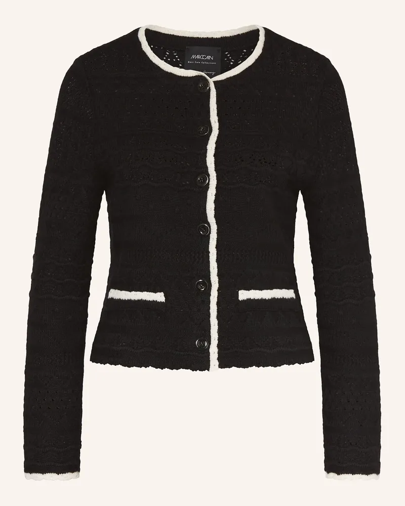 Marc Cain Strickjacke schwarz Schwarz