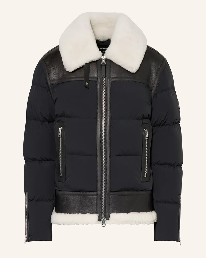 Mackage Daunenjacke ROBERT im Materialmix Schwarz