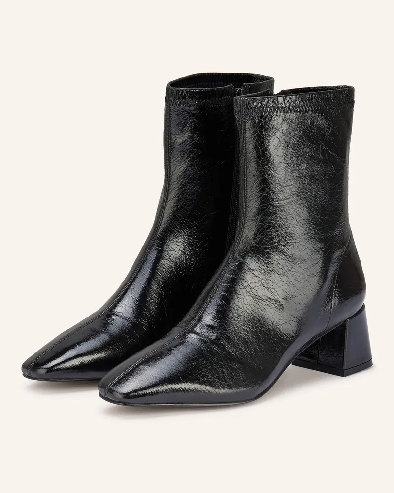 Bibi Lou Lackstiefeletten Schwarz