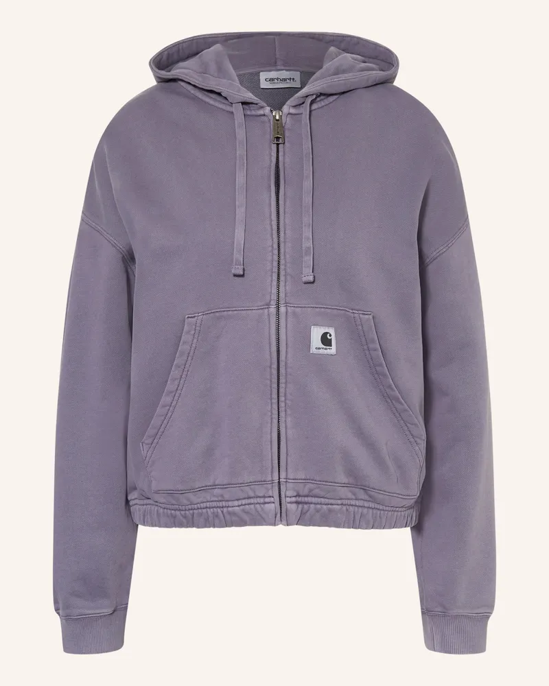 Carhartt WIP Sweatjacke Hoggard lila Dunkellila
