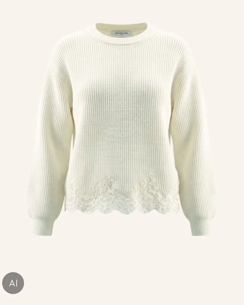 Gerard Darel Pullover Riviera weiss Ecru