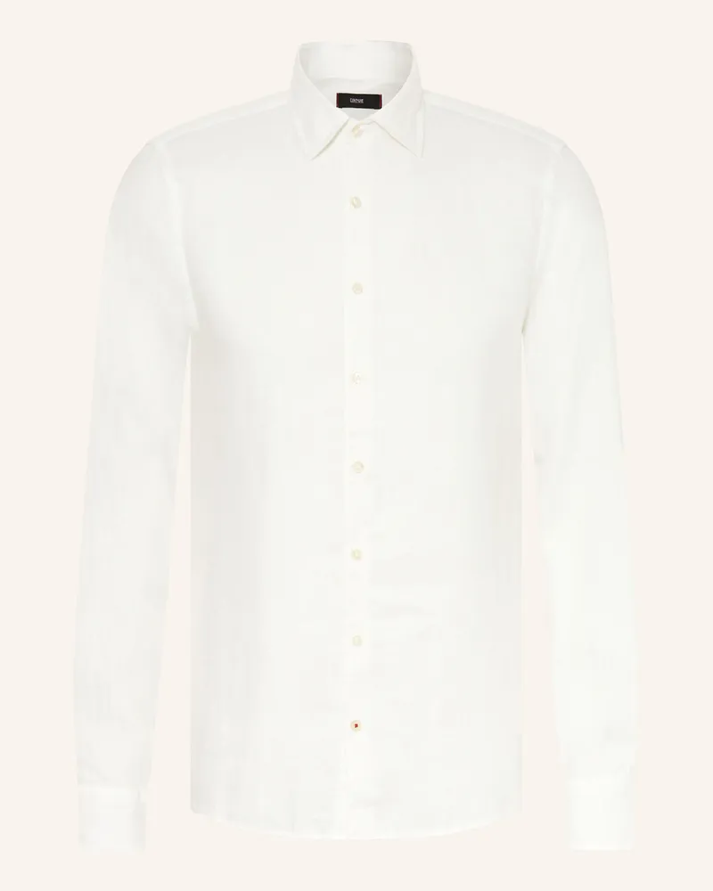 cinque Leinenhemd CISTEVEN Slim Fit Weiss