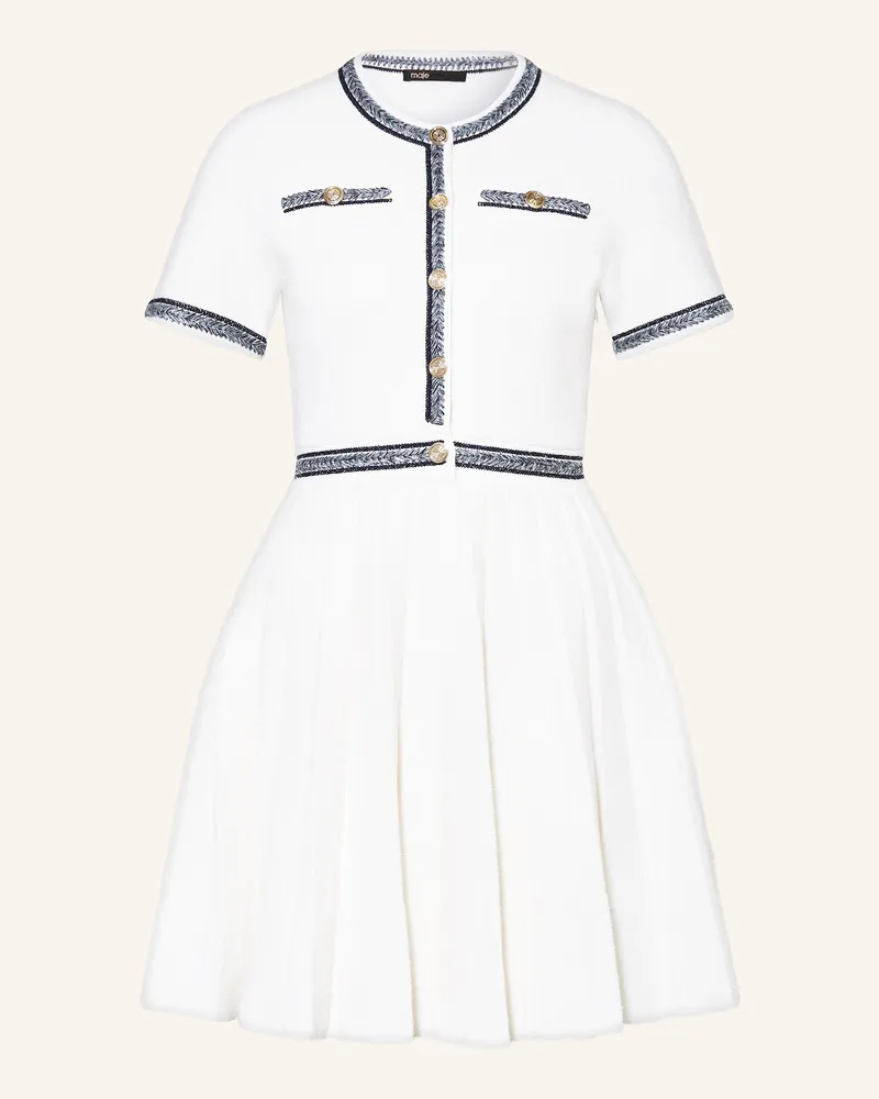 Maje Plisseekleid Ecru