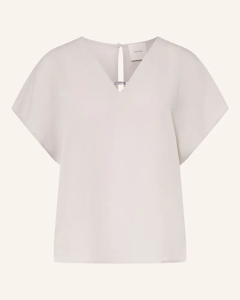 Calvin Klein Blusenshirt beige Helllila