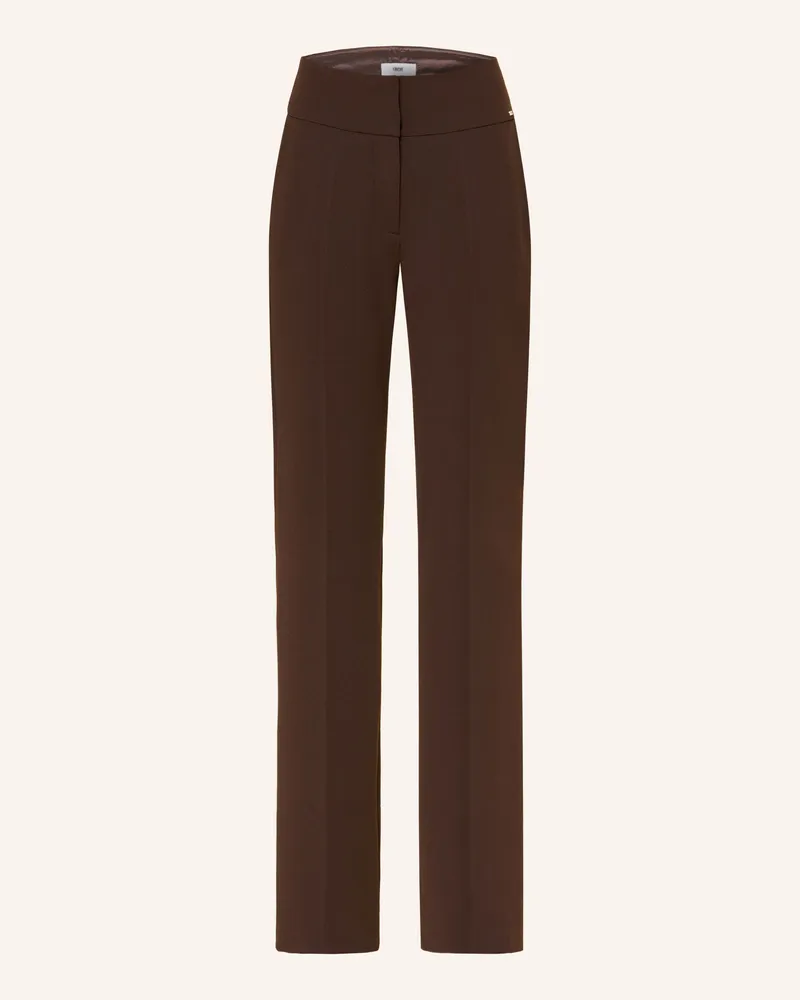 cinque Marlenehose Cisalt Aus Jersey braun Dunkelbraun
