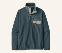 Fleece Lw Synch Snap-T P/O blau