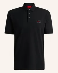 HUGO BOSS Poloshirt DERESO_GEL Regular Fit Schwarz