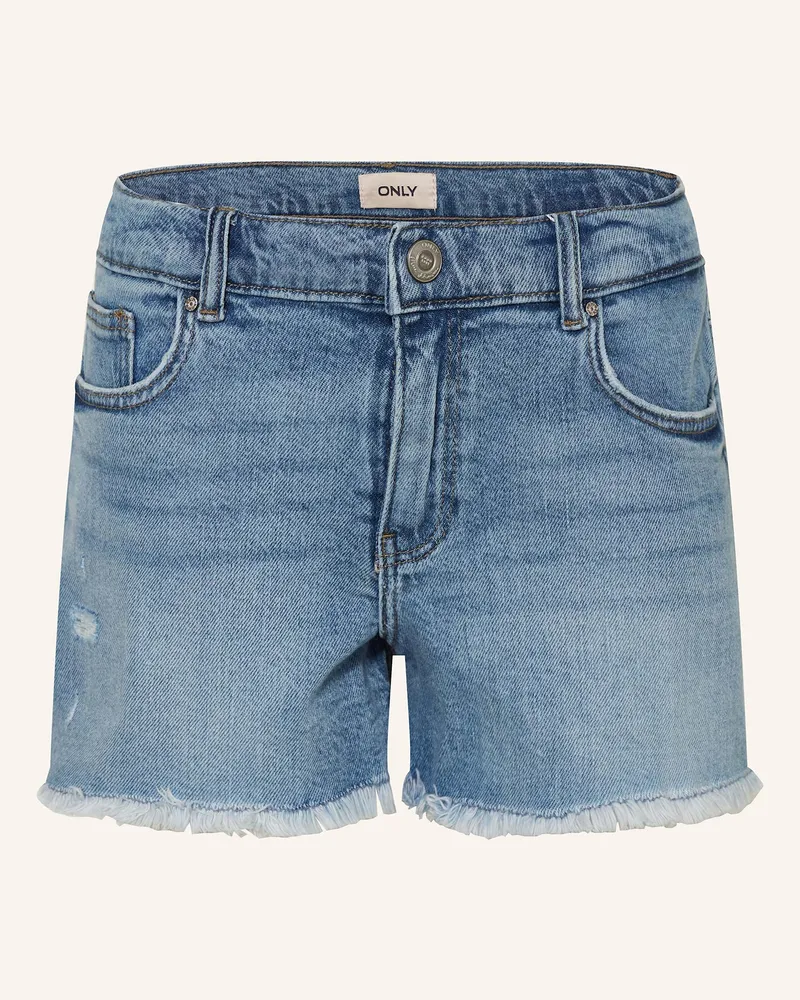 only Jeansshorts blau Light