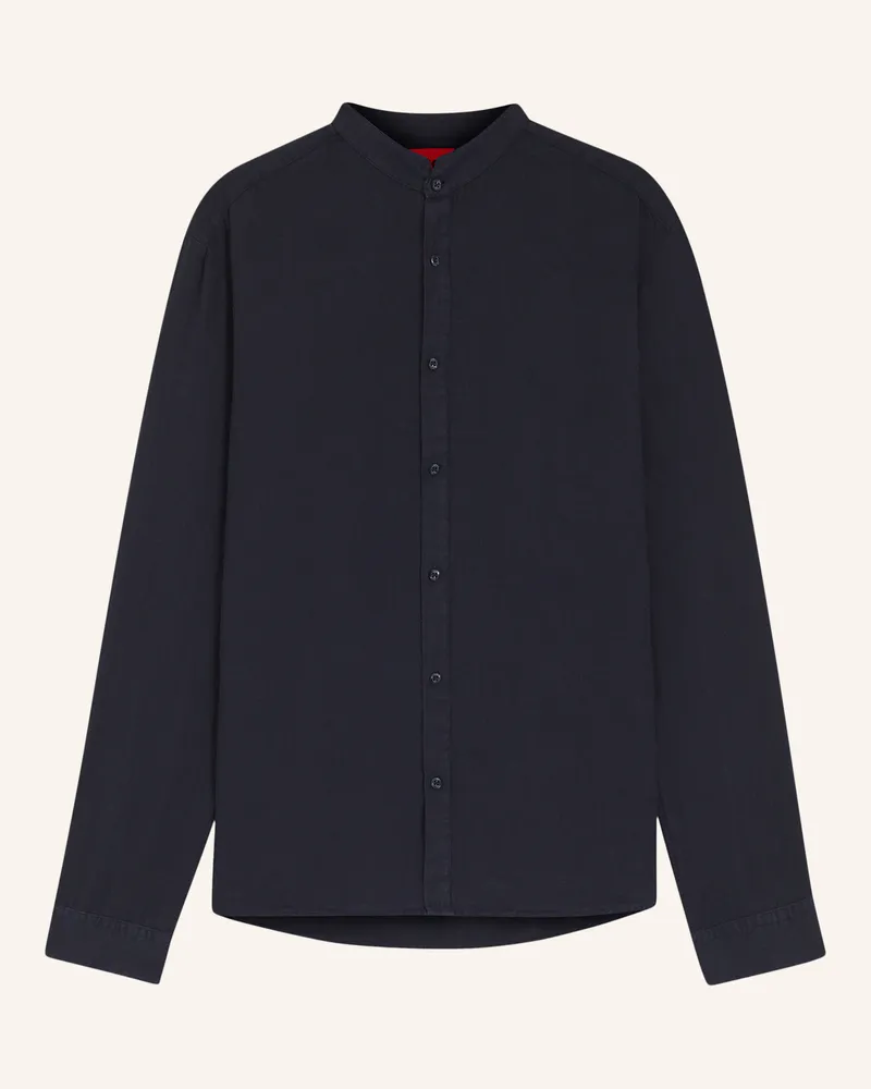 HUGO BOSS Business Hemd ELVORY Slim Fit Dunkelblau
