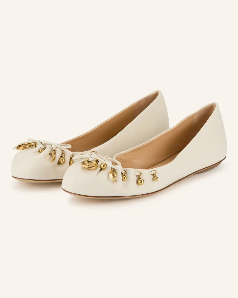 Chloé Ballerinas Charms weiss 122