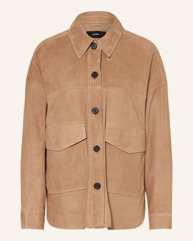 Arma Lederjacke braun Hellbraun
