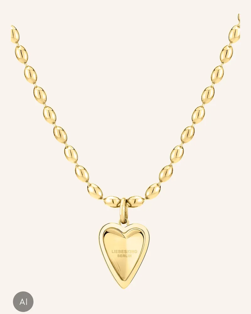 Liebeskind Halskette  Aus  Edelstahl gold Gold