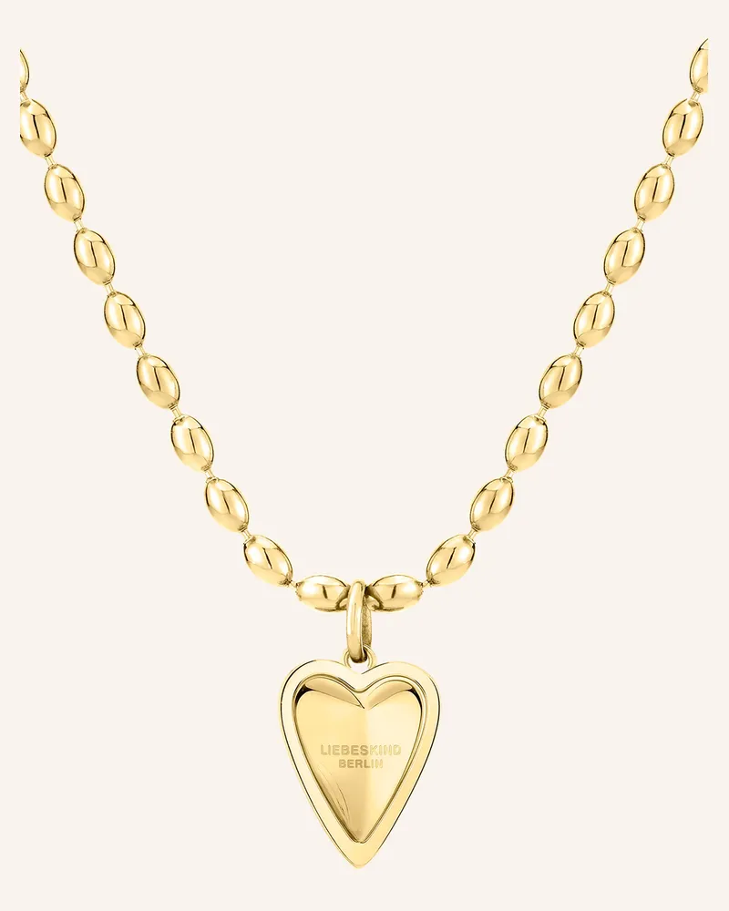 Liebeskind Halskette  Aus  Edelstahl gold Gold