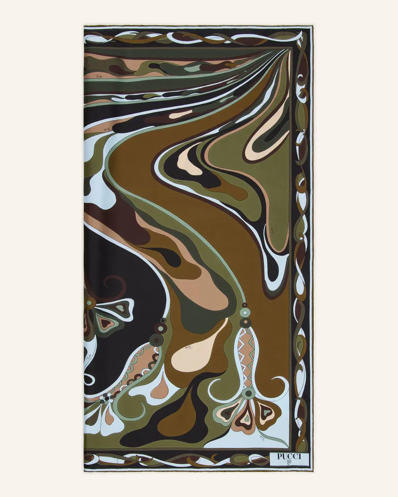 Emilio Pucci Seidentuch Khaki