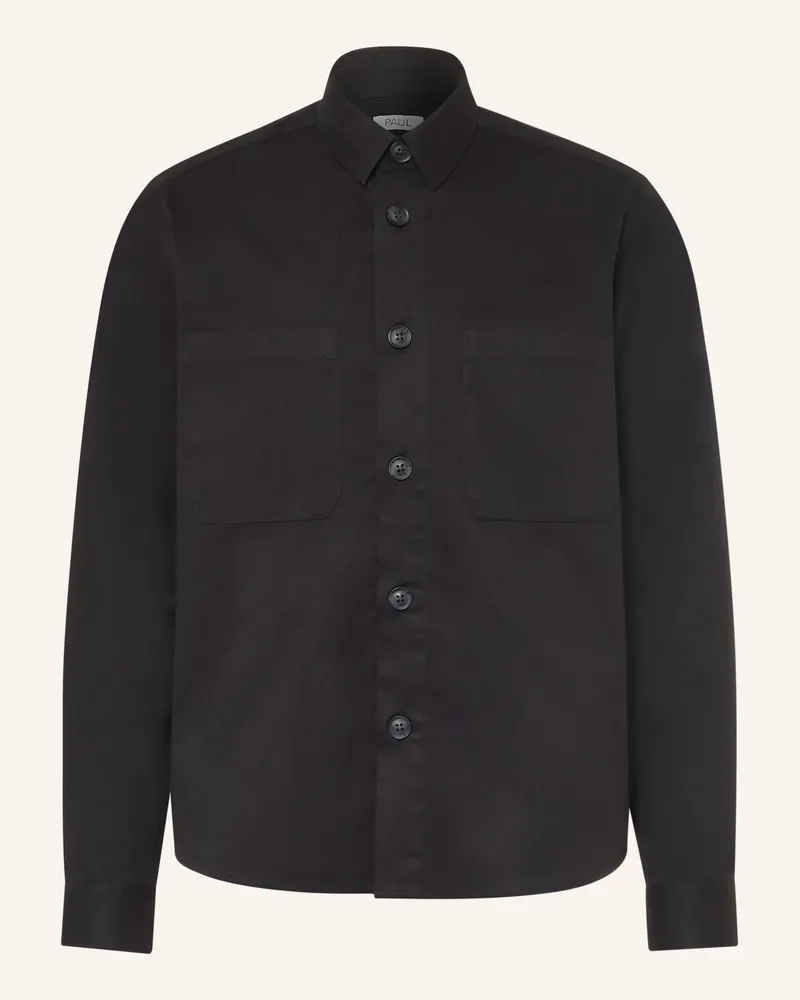 paul Hemd Comfort Fit blau Schwarz