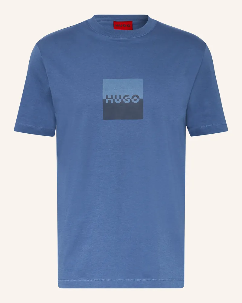 HUGO BOSS T-Shirt DUSPLIT Blau