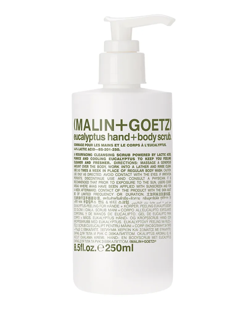 Malin+Goetz Eucalyptus Hand + Body Scrub Körperpeeling 250 ml 