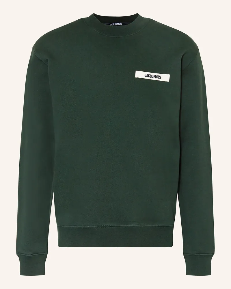 Jacquemus Sweatshirt LE SWEATSHIRT GROS GRAIN Dunkelgrün