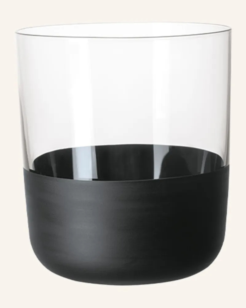 Villeroy & Boch Whiskybecher, Set 4 Tlg Manufacture Rock transparent Schwarz