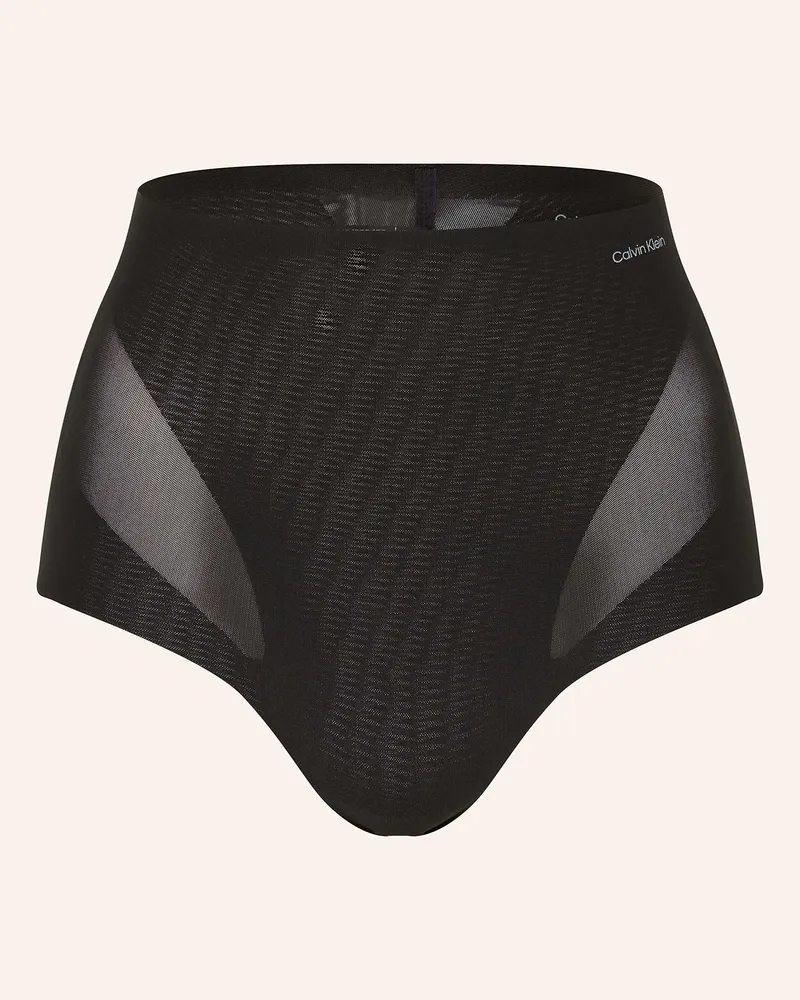 Calvin Klein Shape-Slip STAY-PUT MESH Schwarz