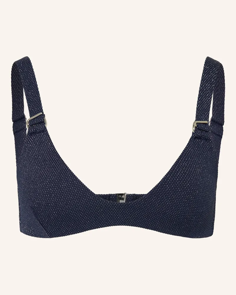 JETS Australia Bralette-Bikini-Top Tirari Nights Mit Glitzergarn blau Dunkelblau