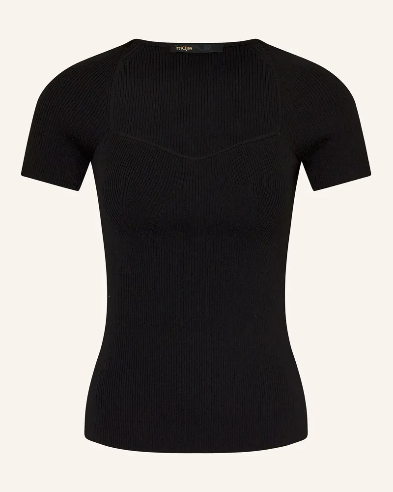 Maje T-Shirt Schwarz