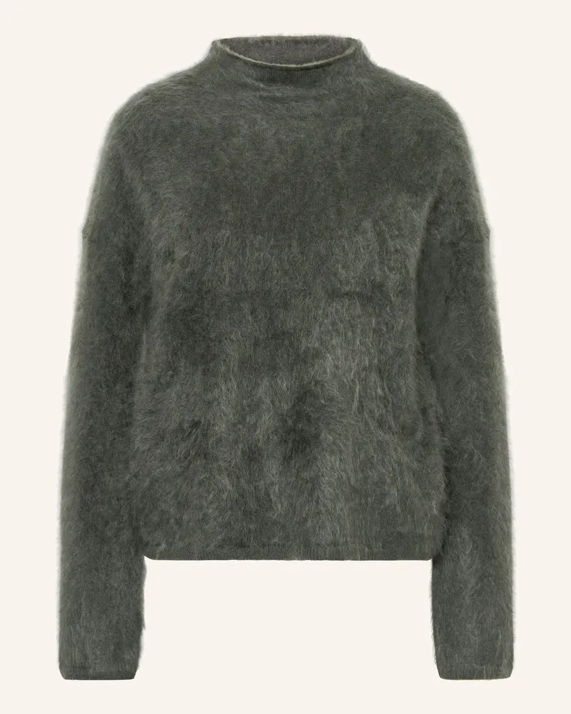 Mrs & HUGS Cashmere-Pullover Dunkelgrau