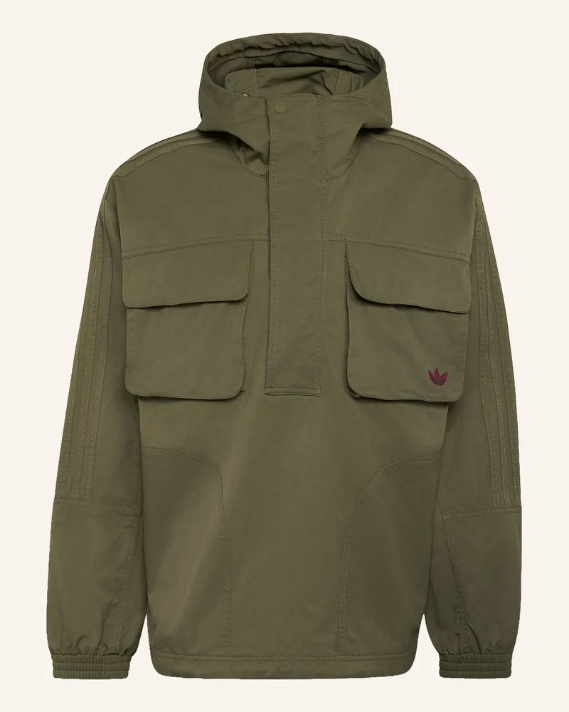 adidas Schlupfjacke Britcore gruen Dunkelgrün
