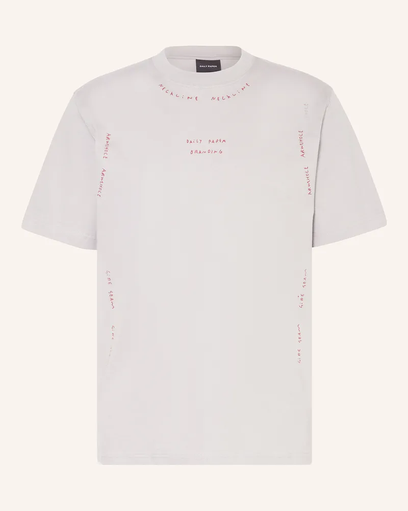 Daily Paper T-Shirt WRITTEN Grau